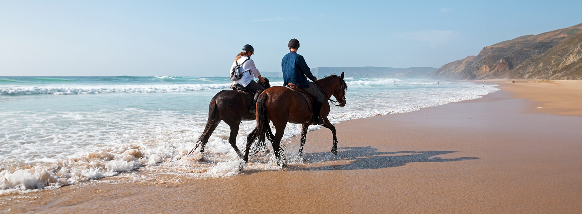 Beach horse back riding experience in los Cabos header